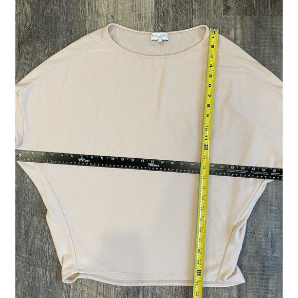 Michael Stars Shirt Womens Size Small Casual Pink Oversized Relaxed Basic Blouse - Picture 7 of 10